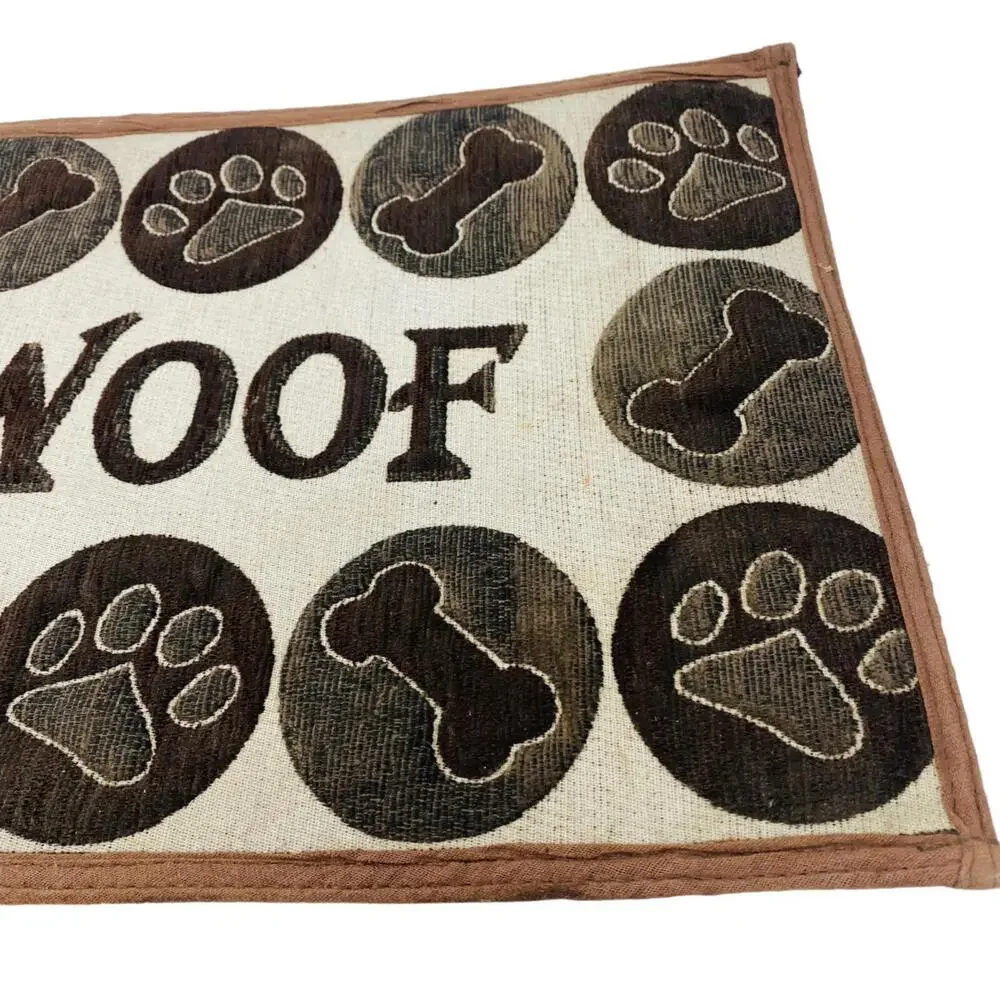 Loving Pets Bella Fashion Pet Mat for Dogs, Woof Chenille keep floor clean
